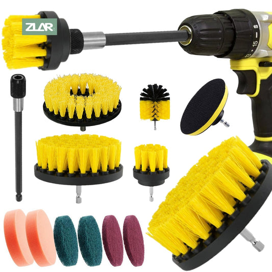 Electric Drill Brush With Attachment Kit