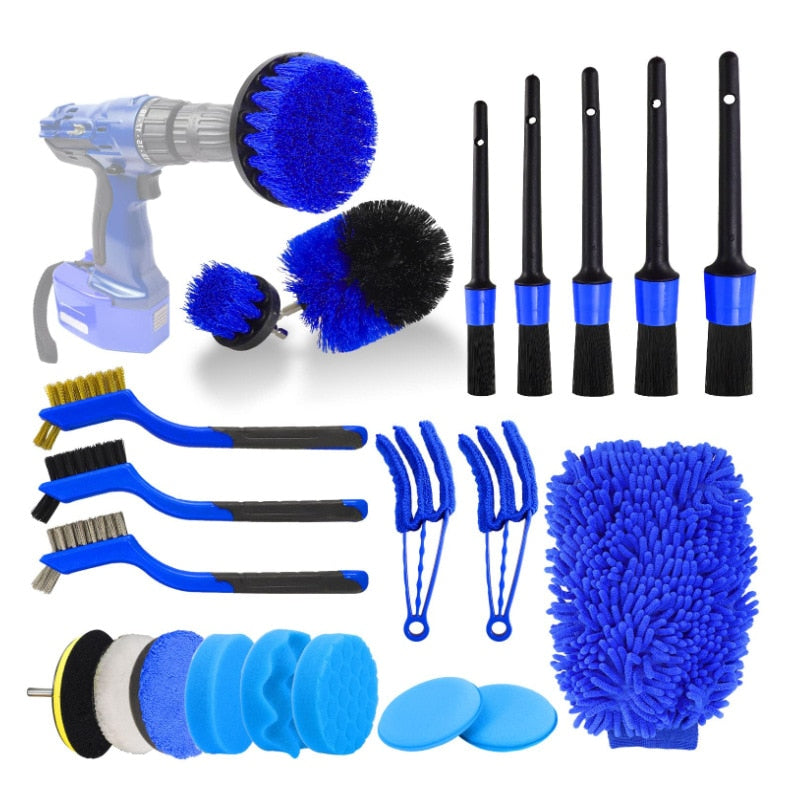 Electric Drill Brush With Attachment Kit