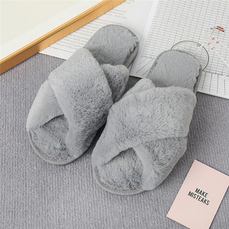 Furry House Slippers