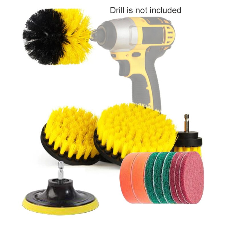 Electric Drill Brush With Attachment Kit