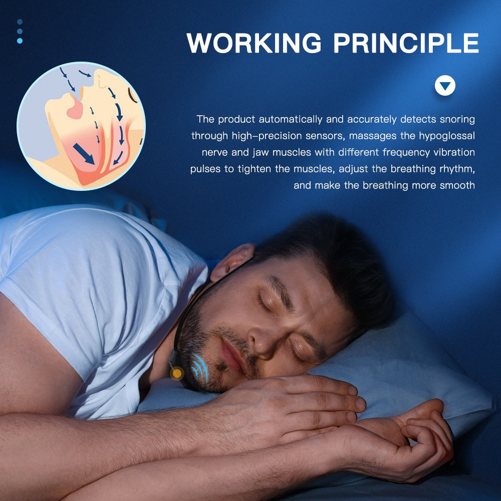 Smart Anti-Snoring Device With EMS Pulse